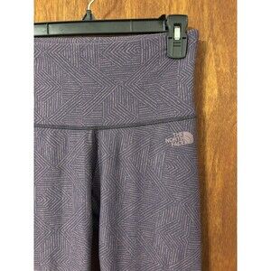 North Face Leggings Womens Small Pattern Activewear Yoga Athletic Pants Purple